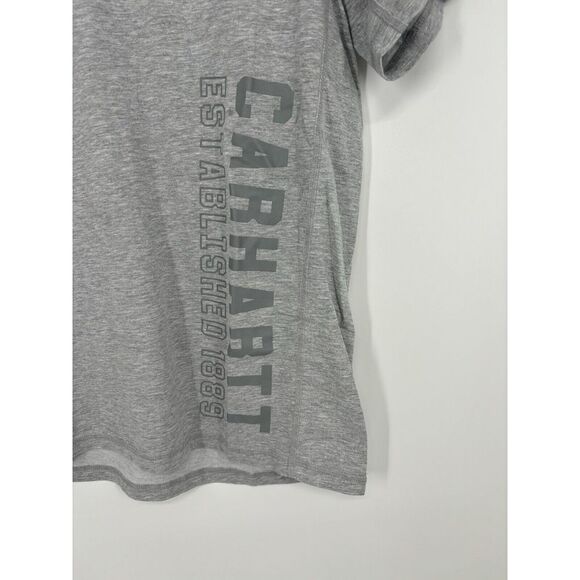 Carhartt Force Graphic Spell Out‎ Logo Short Sleeve Tee 105202 HGY Mens Medium - Picture 5 of 7